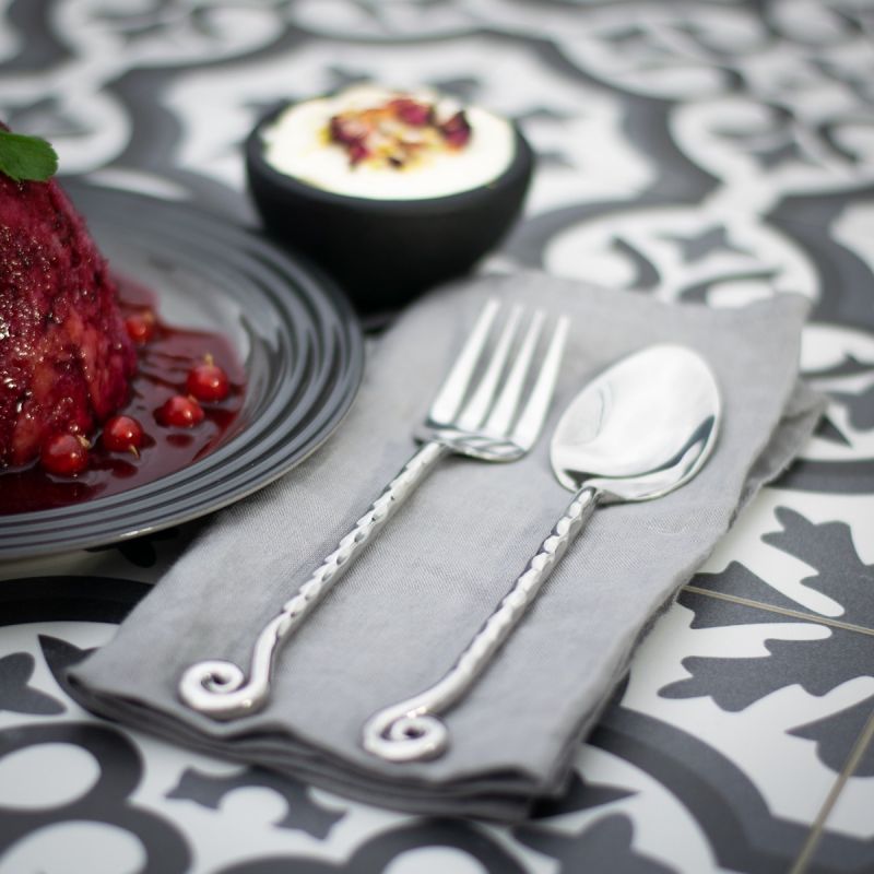 Culinary Concepts Hammered Shell Dessert Spoon