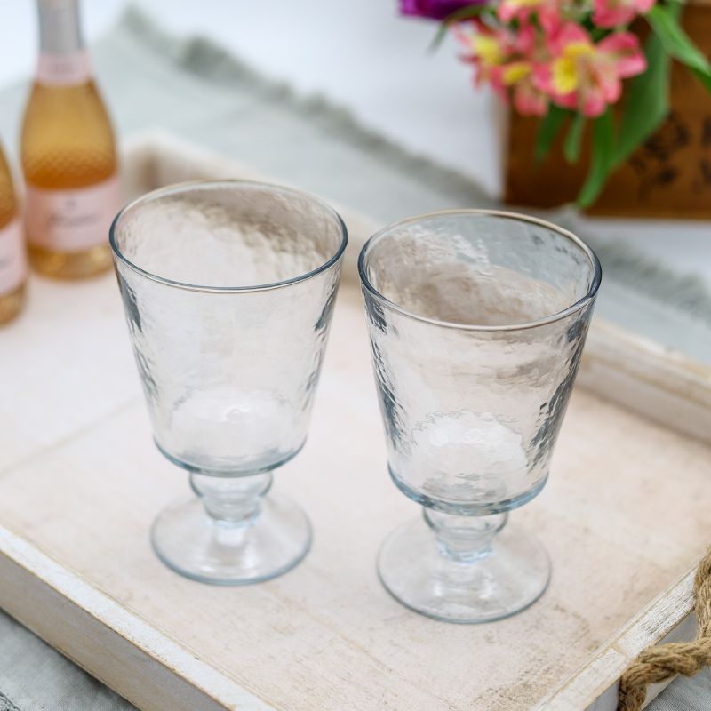 Culinary Concepts Hammered Wine Glass - Set Of Two