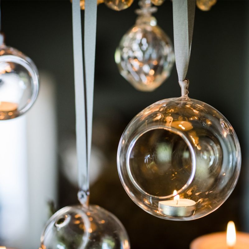 Culinary Concepts Hanging Glass Tea Light Holder