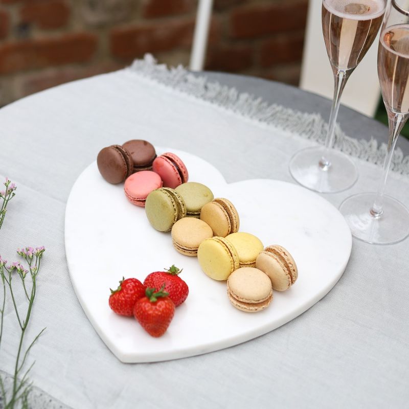 Culinary Concepts Heart Shaped Marble Cheese Board