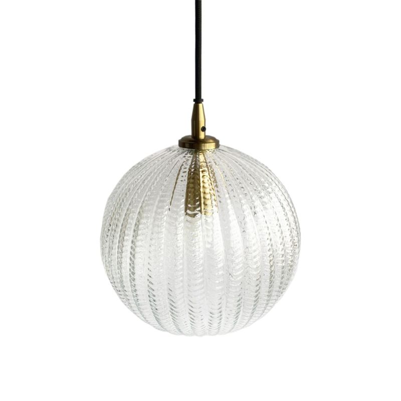 culinary concepts Herringbone Glass Globe Pendant