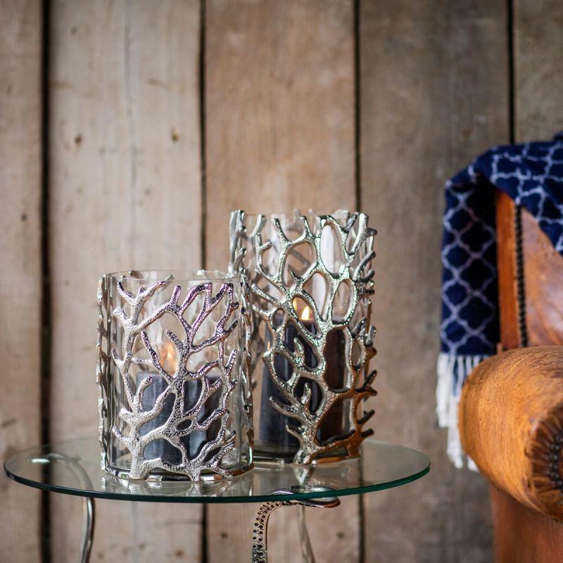 Culinary Concepts Large Coral Hurricane Lantern