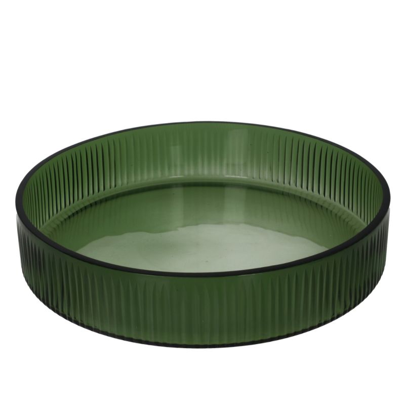 culinary concepts Large Emerald Glass Tray