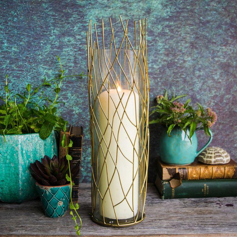 Culinary Concepts Large Gold Forest Tree Hurricane