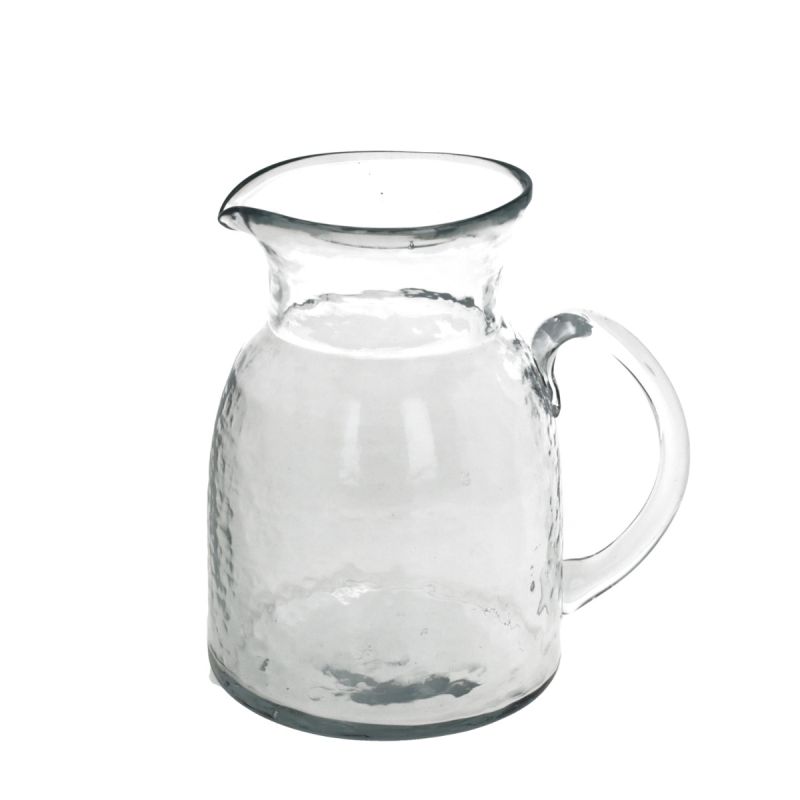culinary concepts Large Hammered Glass Pitcher