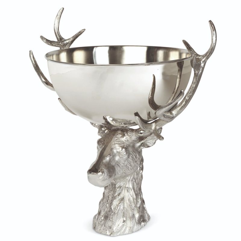 culinary concepts Large Punch Bowl with Stag Stand