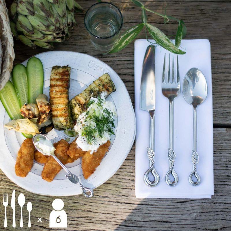 Culinary Concepts Leaf 24 Piece Cutlery Set