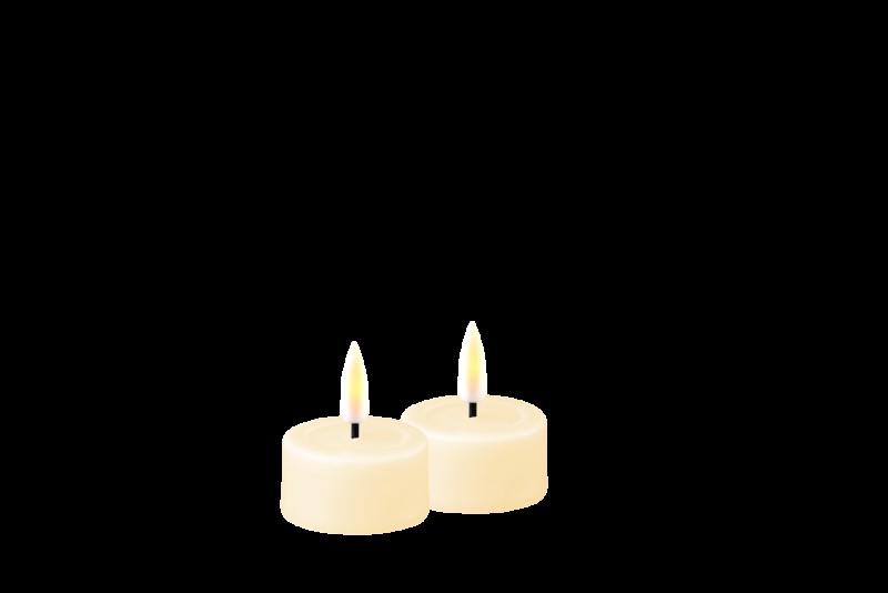 culinary concepts LED Candle - Cream Tealights - 2 PK