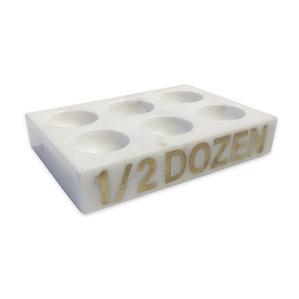 culinary concepts Marble Egg Holder - 1/2 Dozen