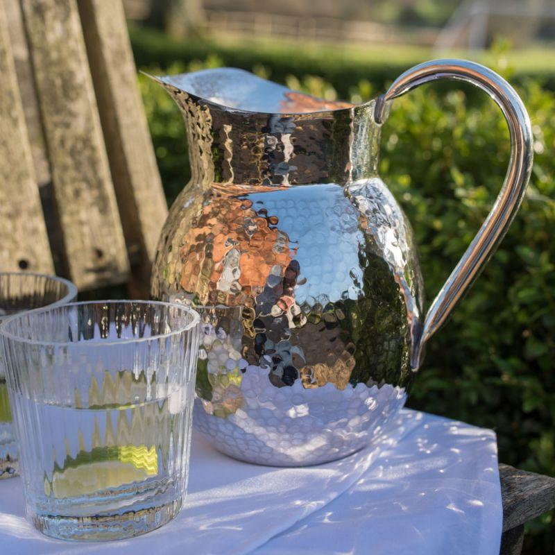 culinary concepts Medium Champagne Hammered Jug