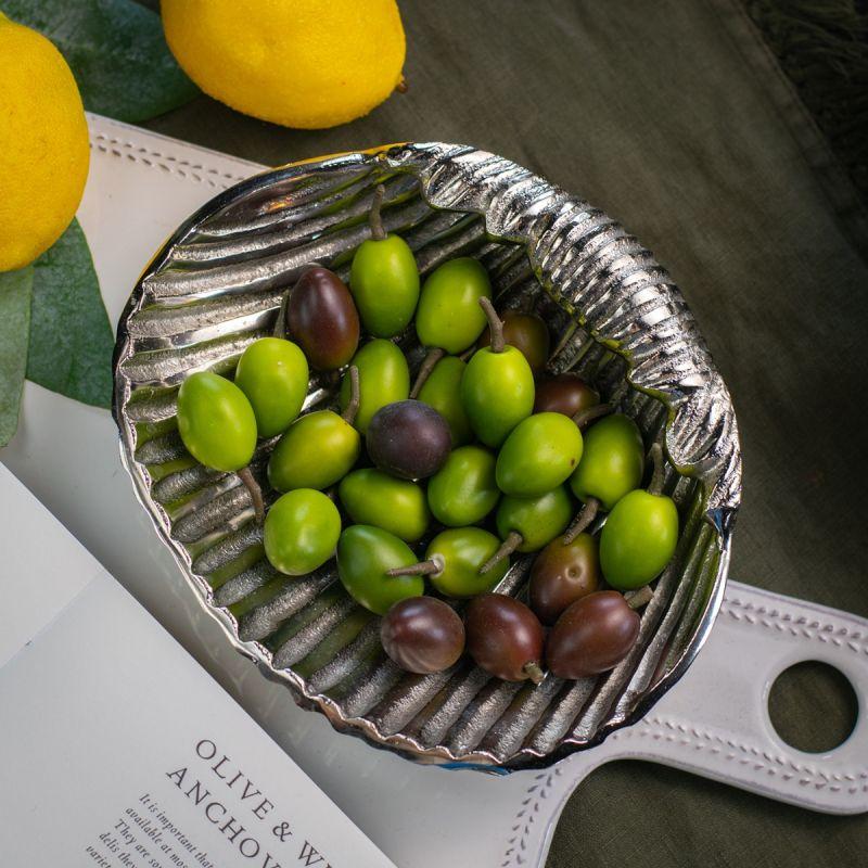 Culinary Concepts Nickel Finish Shell Dish - Small