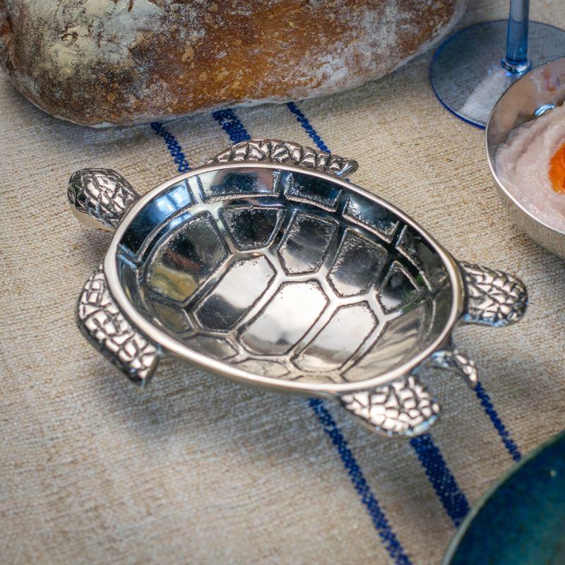 Culinary Concepts Nickel Finish Turtle Dip Bowl