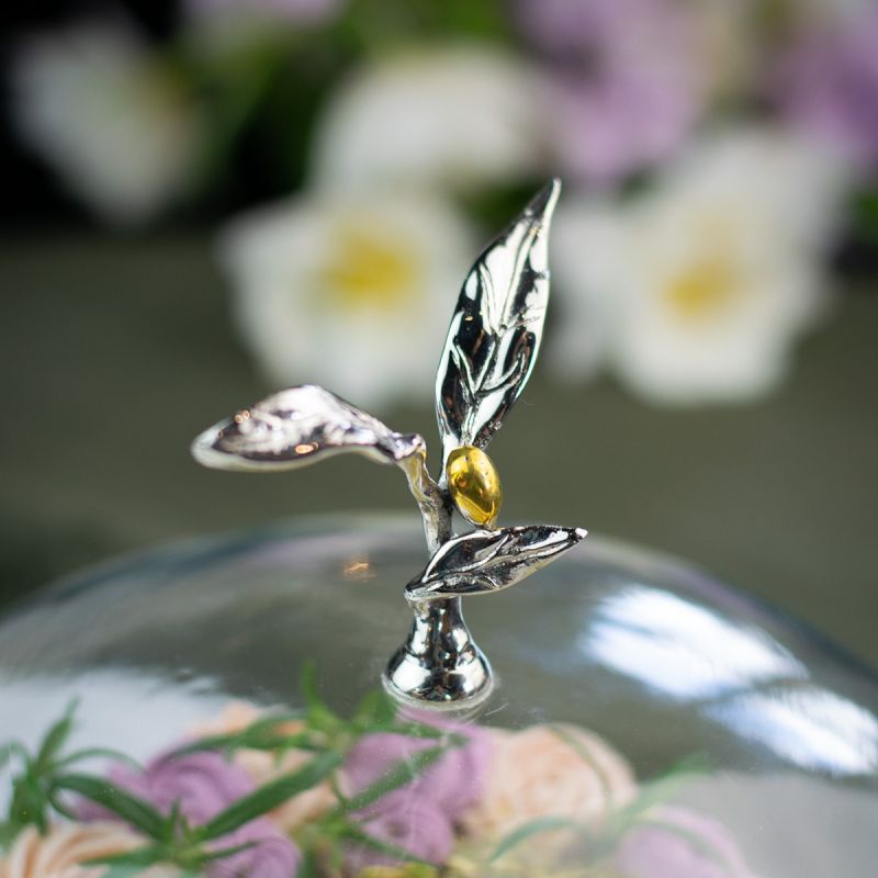 Culinary Concepts Olive Cake Stand With Glass Dome