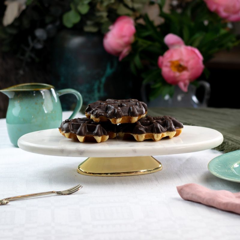 Culinary Concepts Oval Marble Cake Plate