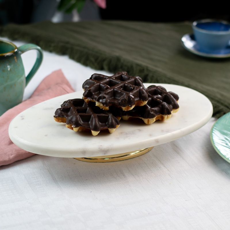 Culinary Concepts Oval Marble Cake Plate