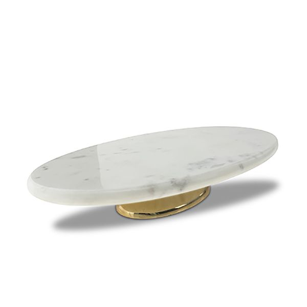 culinary concepts Oval Marble Cake Plate