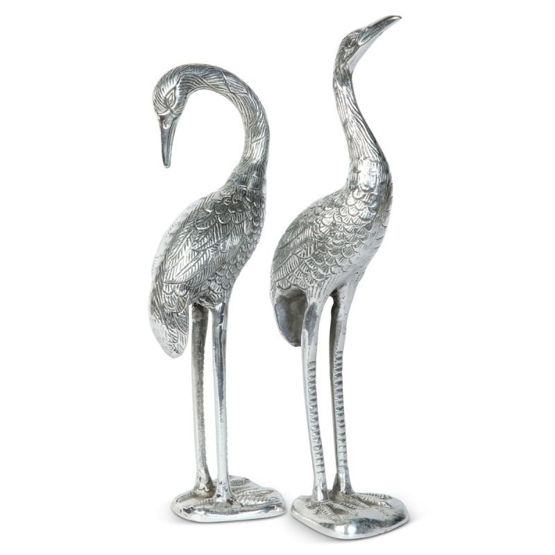 culinary concepts Pair Of Crane Ornaments