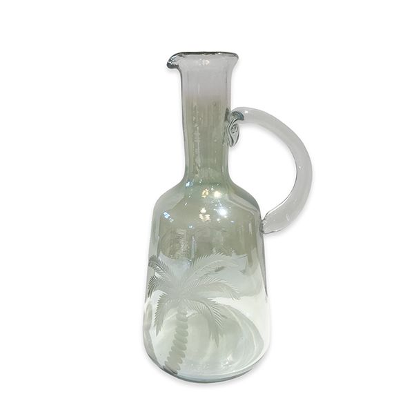 culinary concepts Palm Etched Glass Pitcher