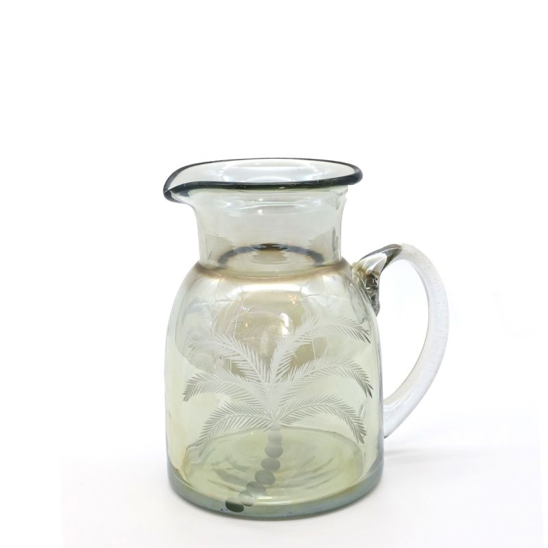 culinary concepts Palm Etched Glass Water Jug