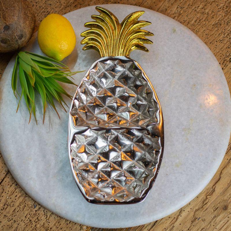 Culinary Concepts Pineapple 2 Section Serving Dish