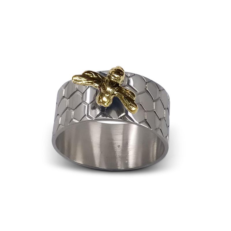 culinary concepts Set of Four Beehive Napkin Rings