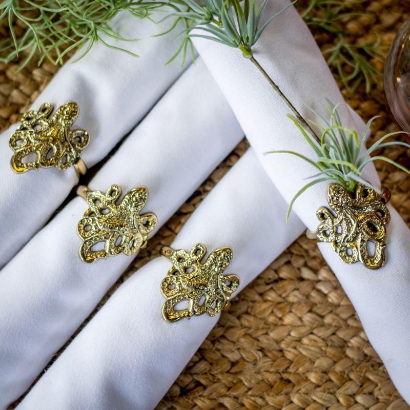 Culinary Concepts Set Of Four Kraken Napkin Rings