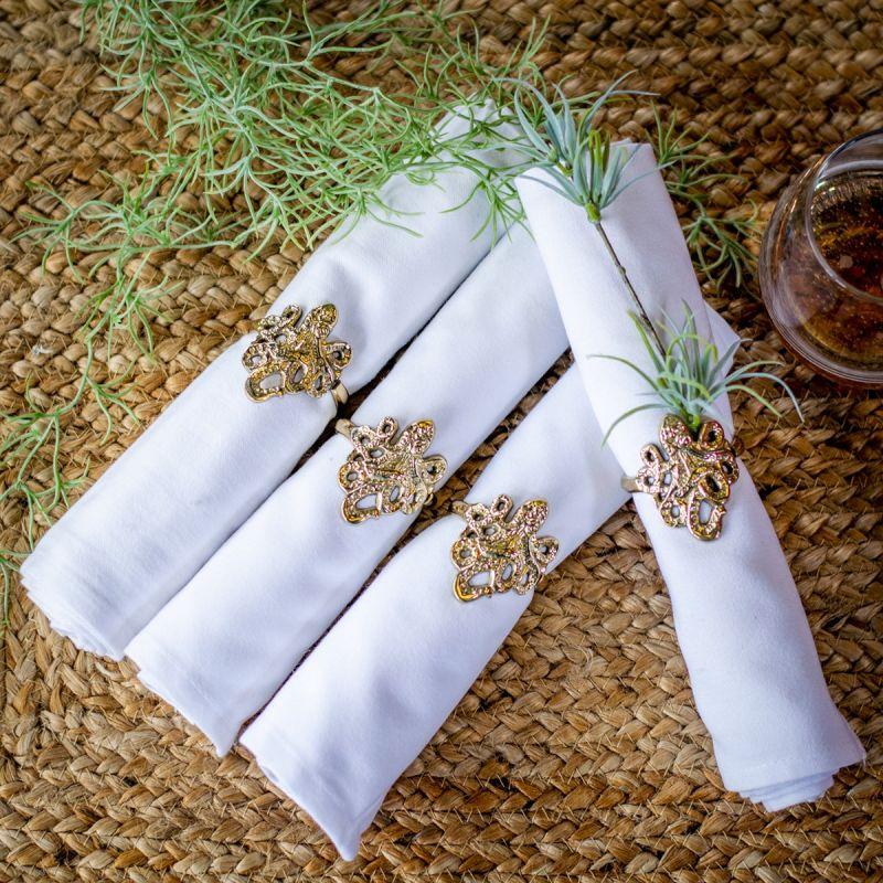 Culinary Concepts Set Of Four Kraken Napkin Rings