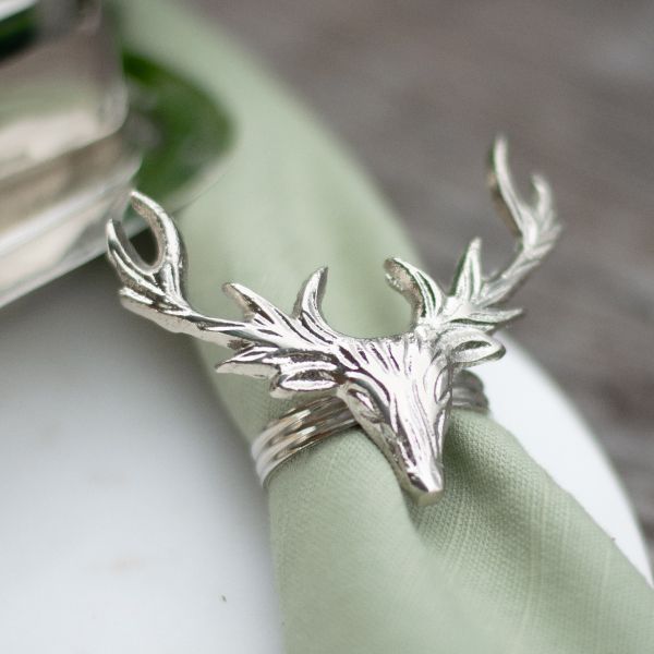 Culinary Concepts Set Of Four Stag Napkin Rings