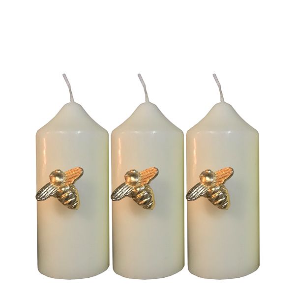 culinary concepts Set of Three Bee Candle Pins