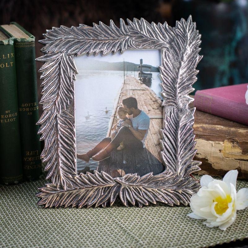 culinary concepts Silver Feather Photo Frame