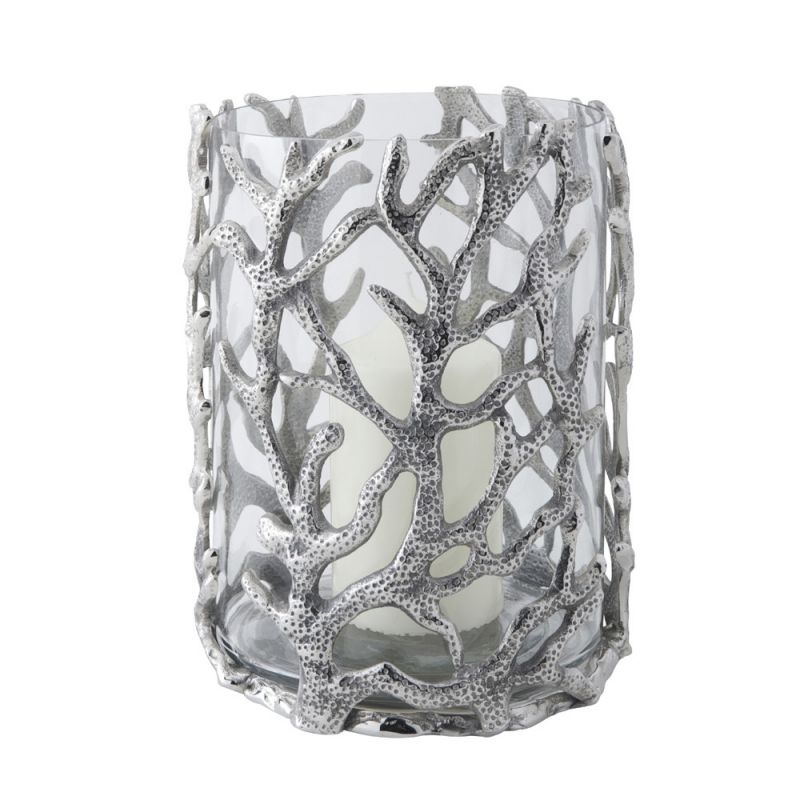 culinary concepts Small Coral Hurricane Lantern