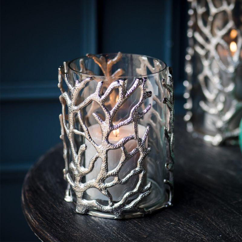 Culinary Concepts Small Coral Hurricane Lantern