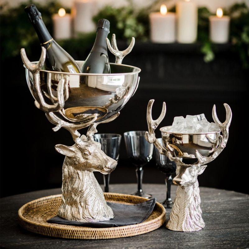 Culinary Concepts Small Punch Bowl With Stag Stand