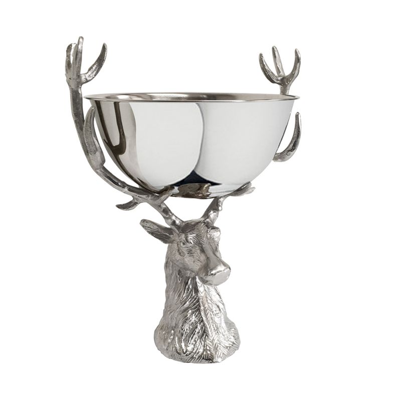 culinary concepts Small Punch Bowl with Stag Stand