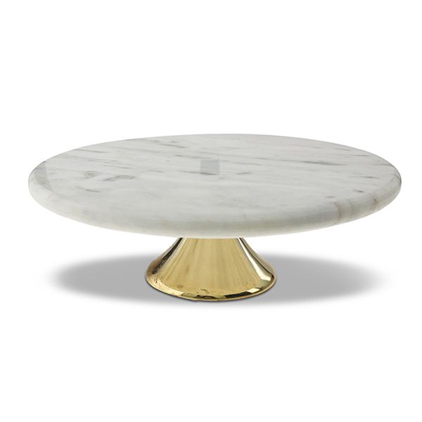 Culinary Concepts Small Round Marble Cake Plate