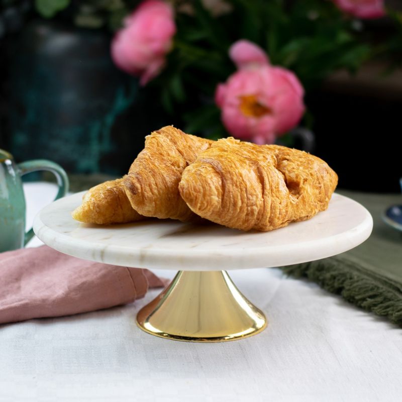 culinary concepts Small Round Marble Cake Plate