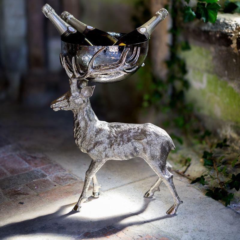 Culinary Concepts Standing Stag With Hammered Bowl