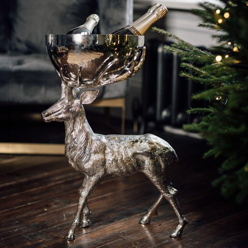 Culinary Concepts Standing Stag With Hammered Bowl