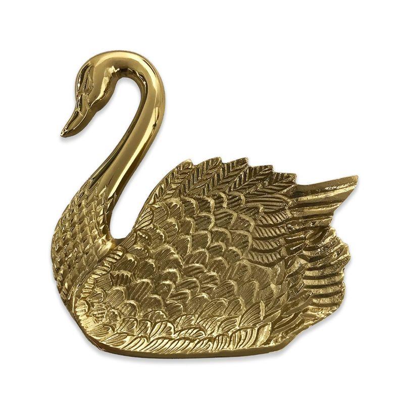 culinary concepts Swan Trinket Dish - Gold Finish