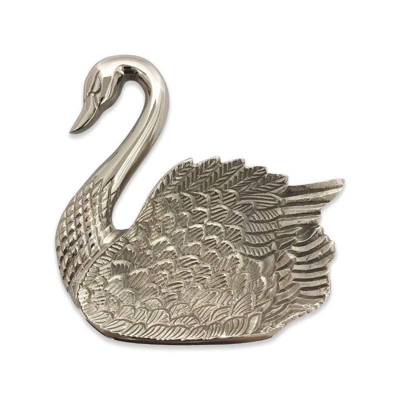 culinary concepts Swan Trinket Dish - Silver Finish