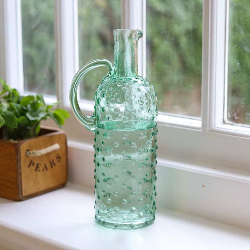 Culinary Concepts Tall Mint Bobble Glass Pitcher