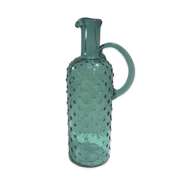 culinary concepts Tall Mint Bobble Glass Pitcher