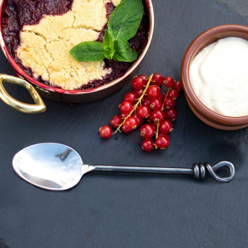 Culinary Concepts Unpolished Knot Dessert Spoon