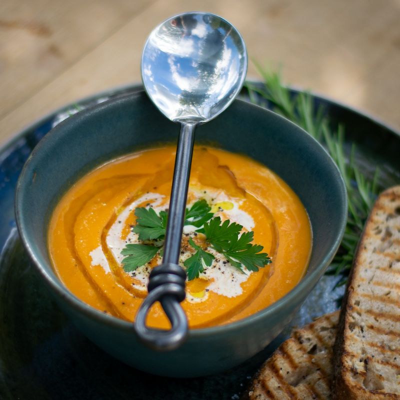 Culinary Concepts Unpolished Knot Soup Spoon