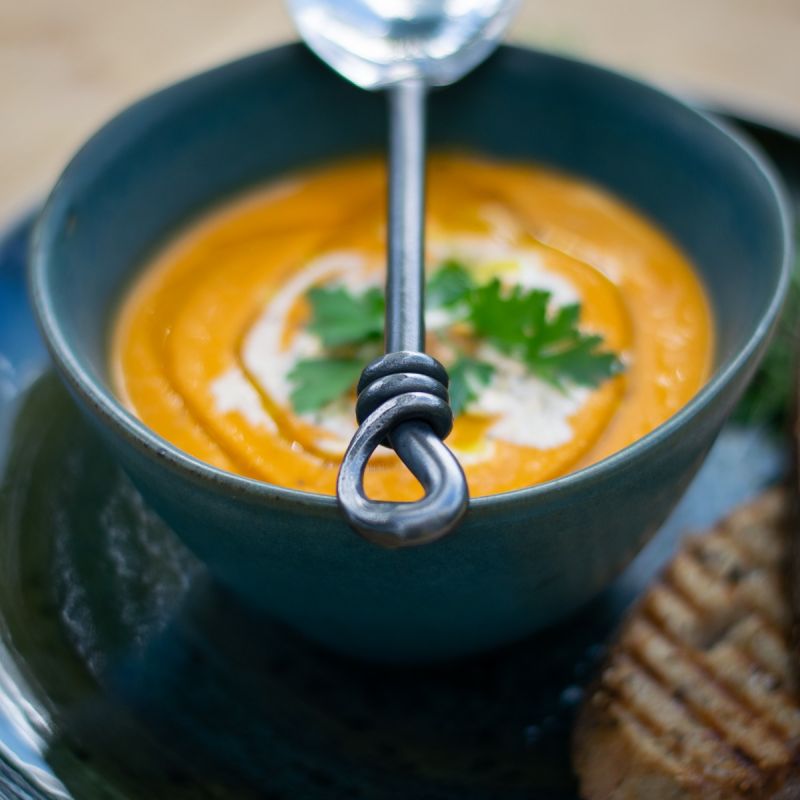 Culinary Concepts Unpolished Knot Soup Spoon