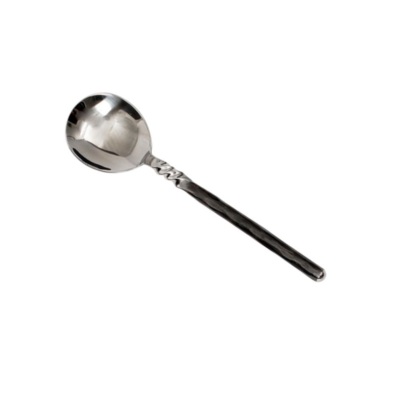 culinary concepts Unpolished Twist Neck Soup Spoon