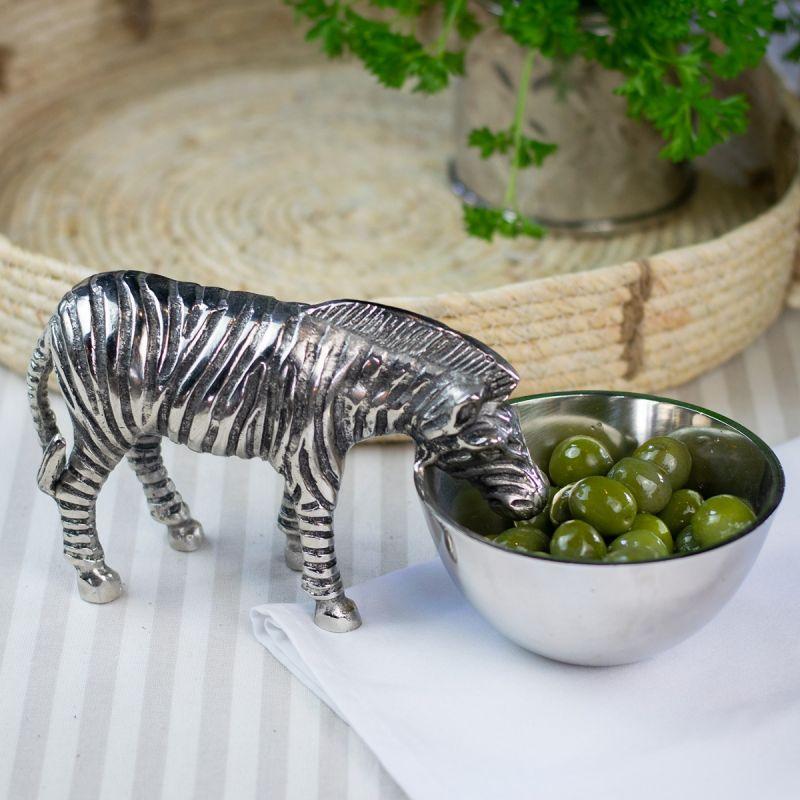 Culinary Concepts Zebra Nibbles Bowl - Nickel Finish