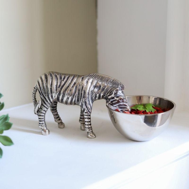 Culinary Concepts Zebra Nibbles Bowl - Nickel Finish