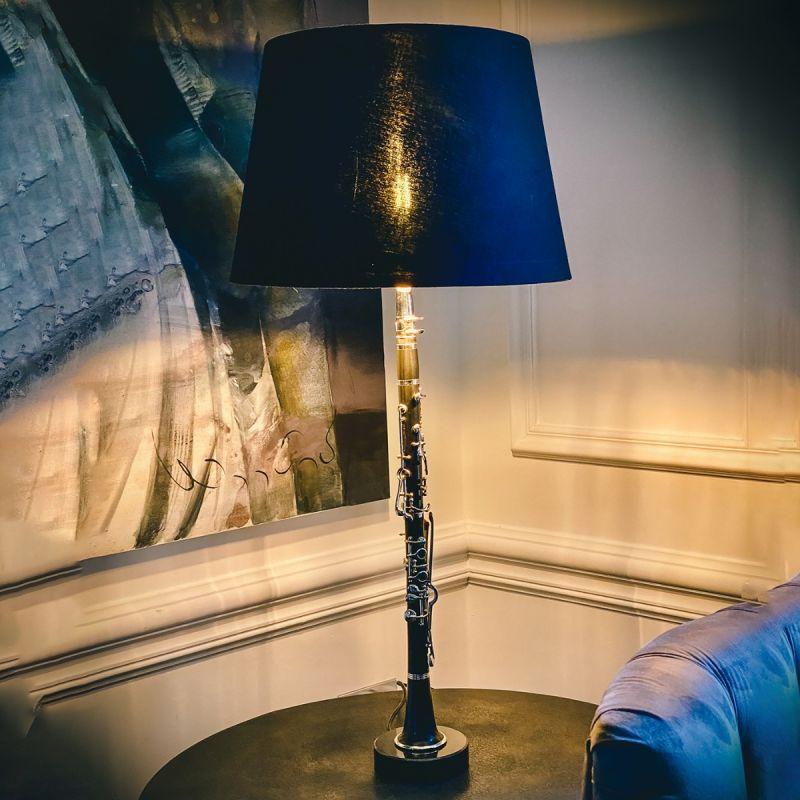 Culinary Concepts Defranco Clarinet Lamp With Black Shade