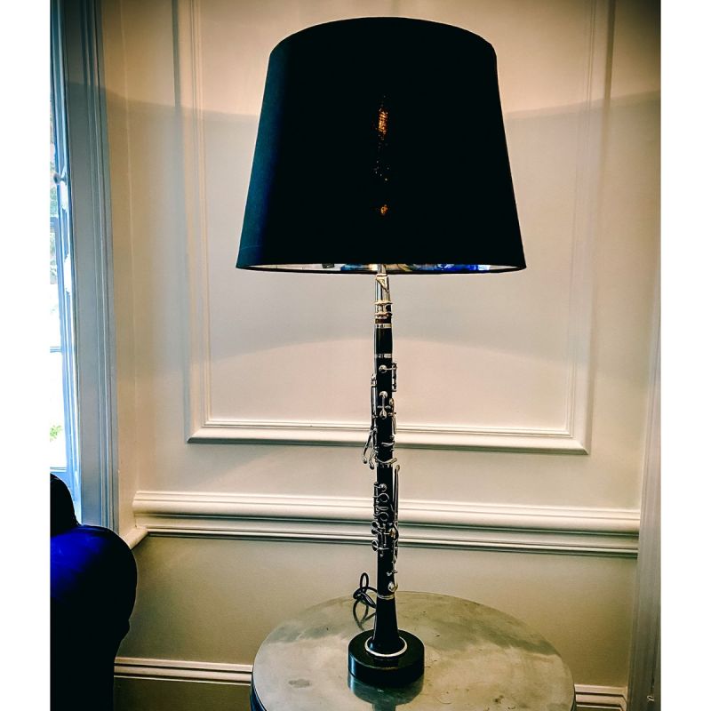 Culinary Concepts Defranco Clarinet Lamp With Black Shade